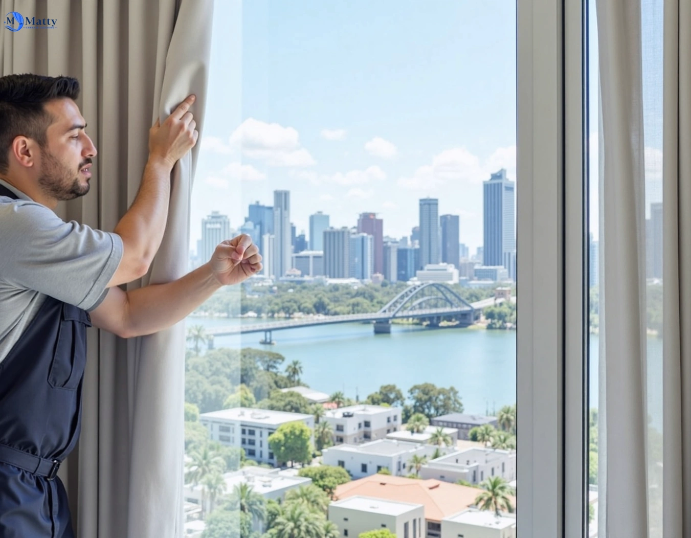 Professional curtain steam cleaning service rockdale-nsw QLD by Matty Curtain Cleaning